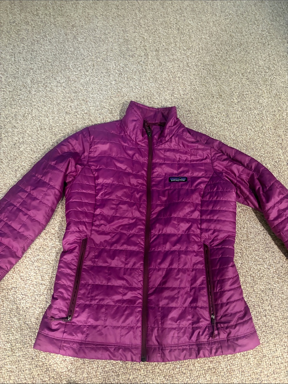 Patagonia Women's Magenta Quilted Puffer Jacket